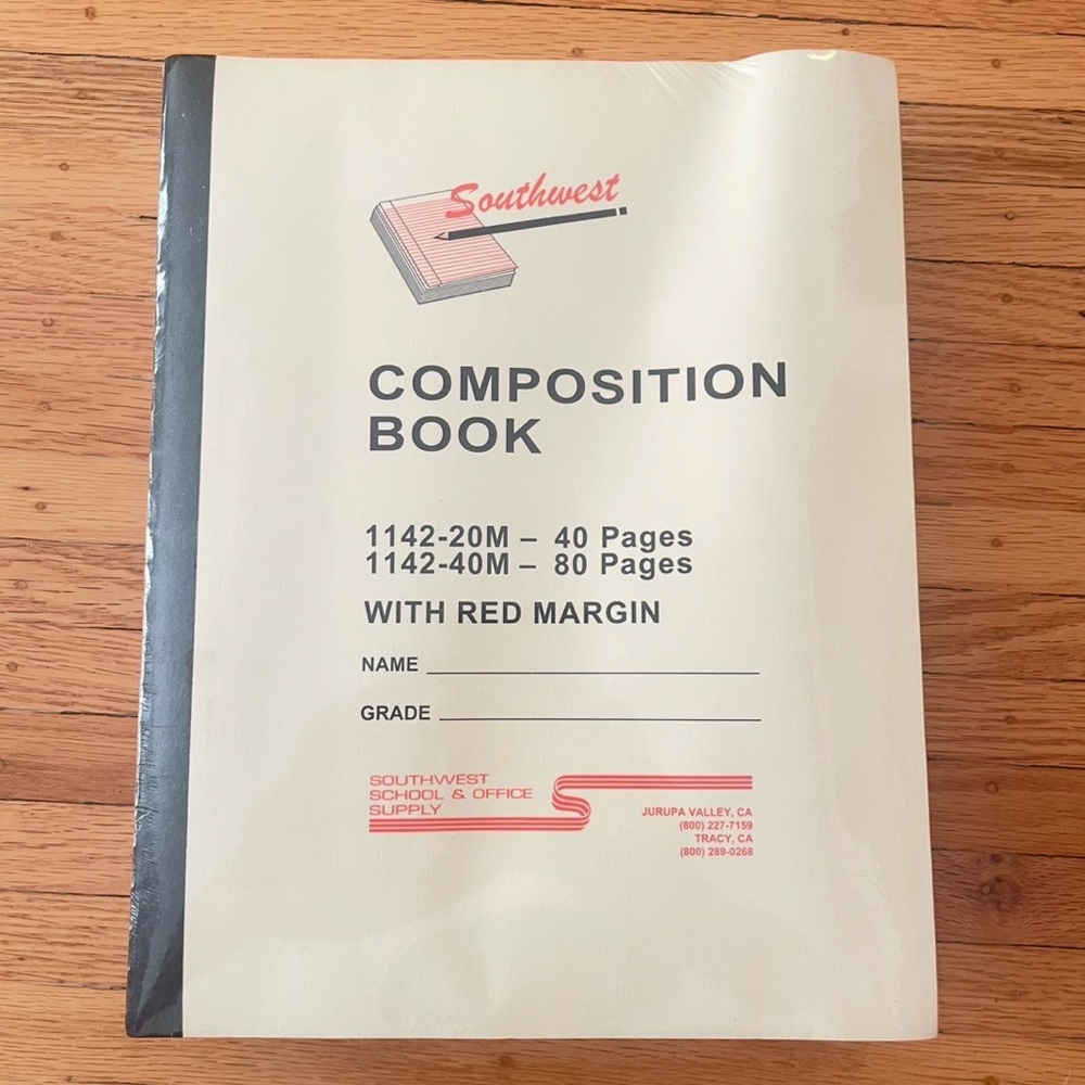 Southwest Composition Book with Red Margin - Pack of 12